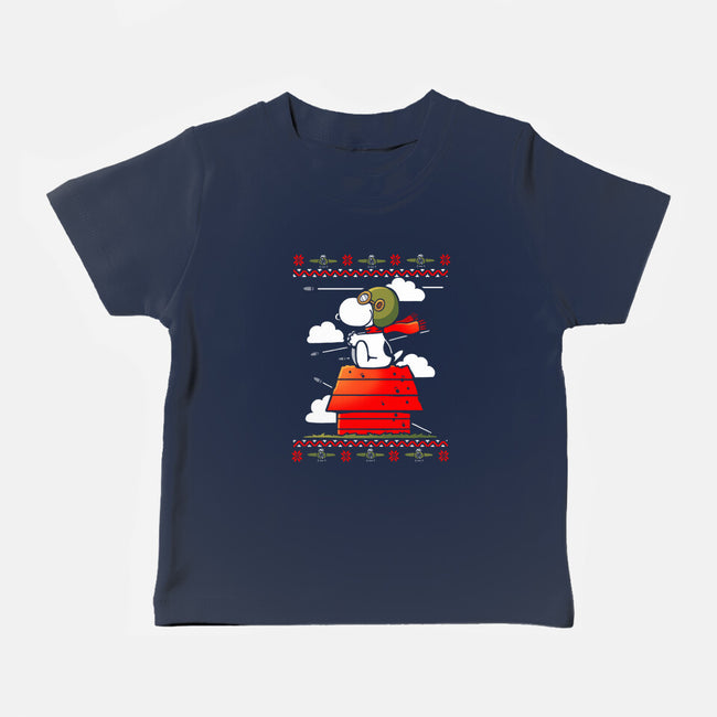 Red Christmas Ugly Sweater-Baby-Basic-Tee-Vallina84
