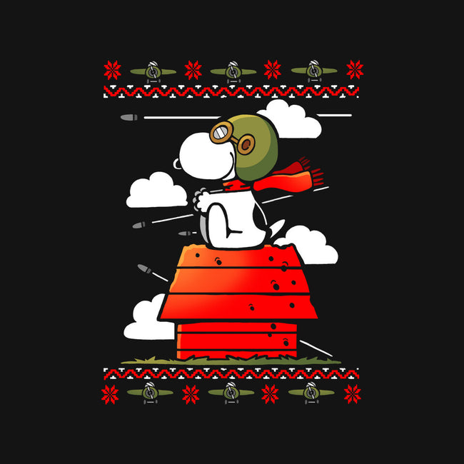 Red Christmas Ugly Sweater-None-Fleece-Blanket-Vallina84