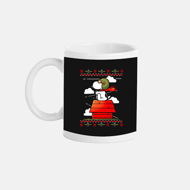 Red Christmas Ugly Sweater-None-Mug-Drinkware-Vallina84
