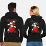 Red Christmas Ugly Sweater-Unisex-Zip-Up-Sweatshirt-Vallina84