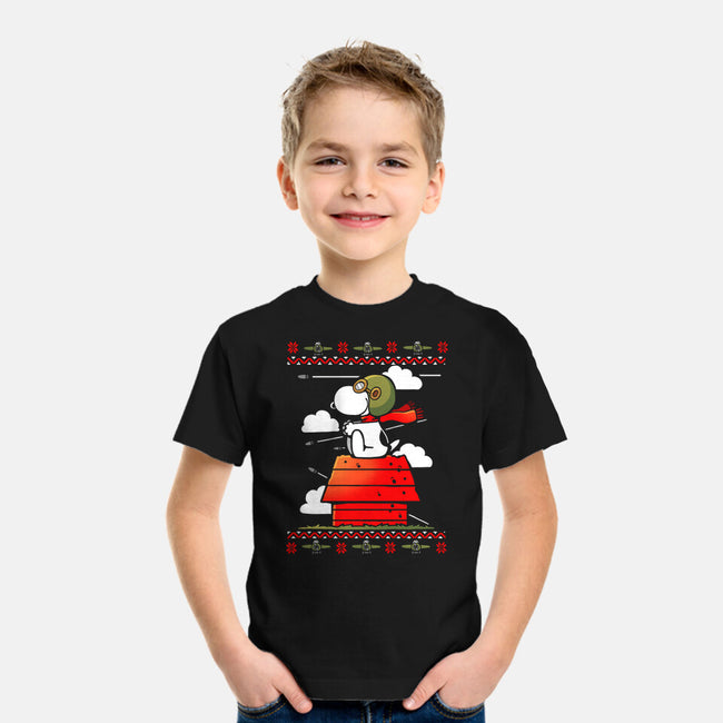 Red Christmas Ugly Sweater-Youth-Basic-Tee-Vallina84