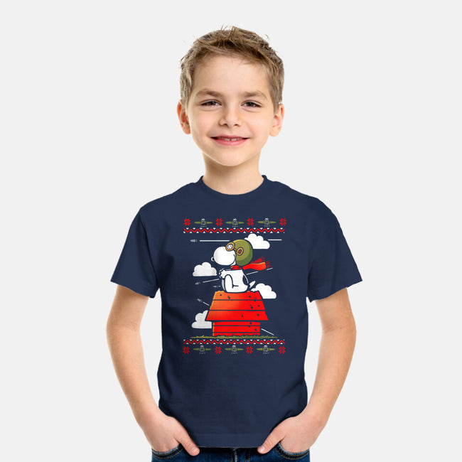 Red Christmas Ugly Sweater-Youth-Basic-Tee-Vallina84