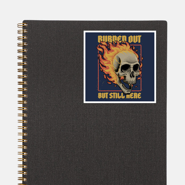 Skull Burned Out-None-Glossy-Sticker-Studio Mootant