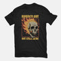 Skull Burned Out-Mens-Basic-Tee-Studio Mootant