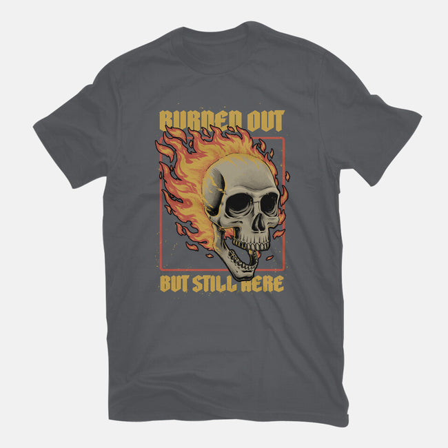 Skull Burned Out-Mens-Basic-Tee-Studio Mootant
