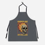 Skull Burned Out-Unisex-Kitchen-Apron-Studio Mootant