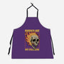 Skull Burned Out-Unisex-Kitchen-Apron-Studio Mootant