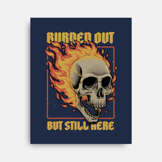 Skull Burned Out-None-Stretched-Canvas-Studio Mootant