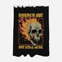 Skull Burned Out-None-Polyester-Shower Curtain-Studio Mootant