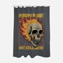 Skull Burned Out-None-Polyester-Shower Curtain-Studio Mootant