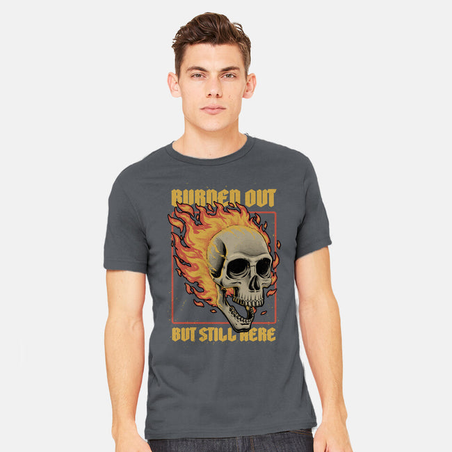 Skull Burned Out-Mens-Heavyweight-Tee-Studio Mootant