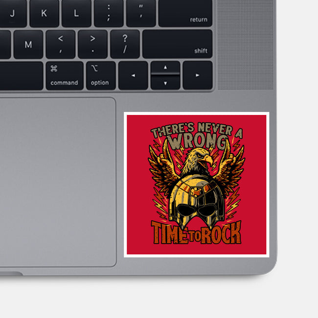 Peace Eagle Hero Rock-None-Glossy-Sticker-Studio Mootant