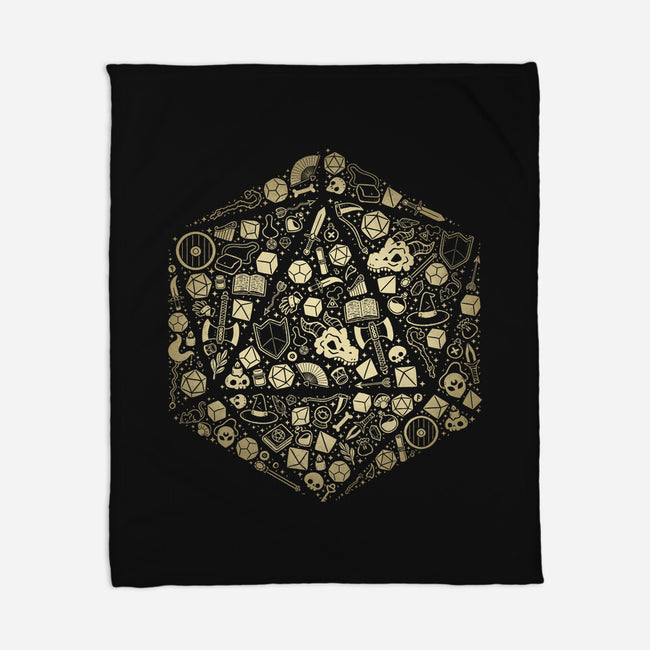 D20 Doodle-None-Fleece-Blanket-xMorfina
