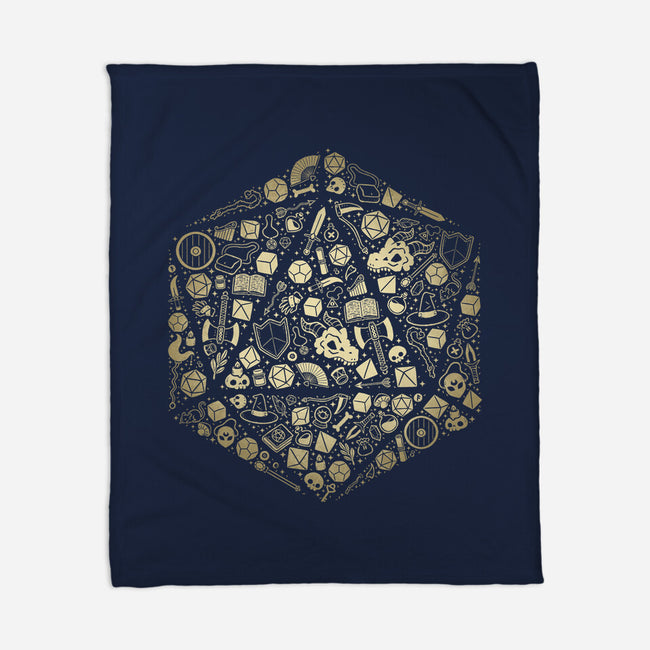 D20 Doodle-None-Fleece-Blanket-xMorfina