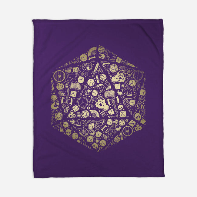 D20 Doodle-None-Fleece-Blanket-xMorfina
