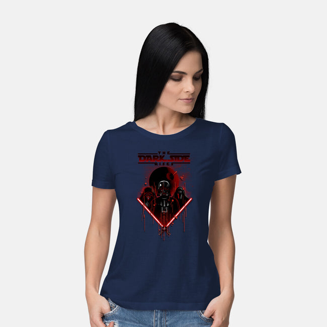 The Dark Side Rises-Womens-Basic-Tee-silentOp