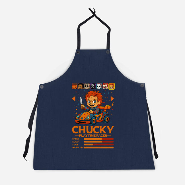 Playtime Racer-Unisex-Kitchen-Apron-JamesQJO