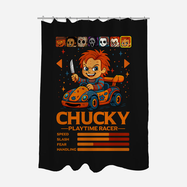 Playtime Racer-None-Polyester-Shower Curtain-JamesQJO