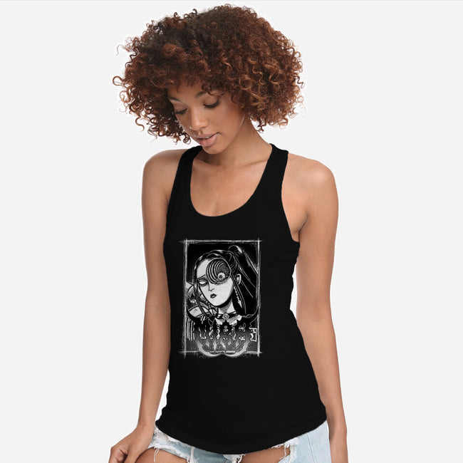Spiral Mira-Womens-Racerback-Tank-Astrobot Invention
