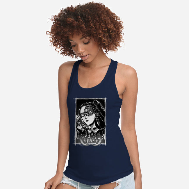 Spiral Mira-Womens-Racerback-Tank-Astrobot Invention