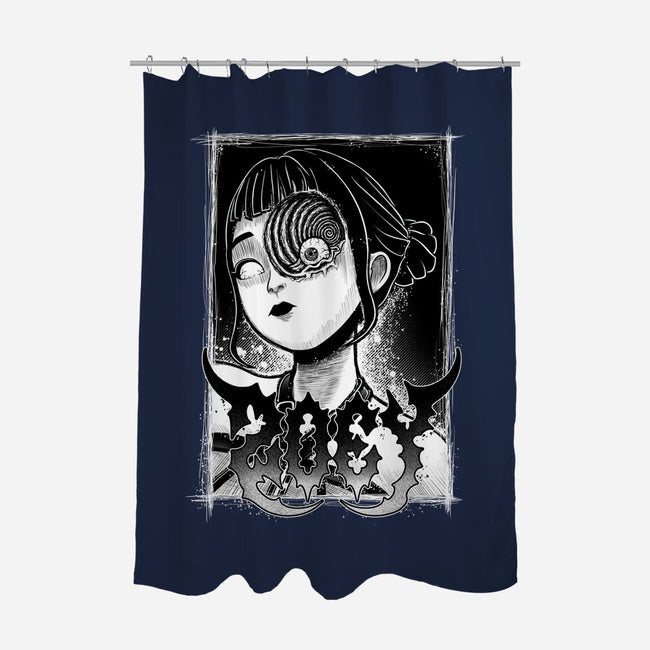 Spiral Zoey-None-Polyester-Shower Curtain-Astrobot Invention