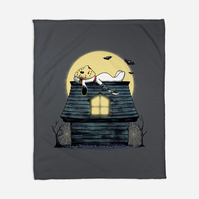 The Haunted Dog House-None-Fleece-Blanket-alfbocreative