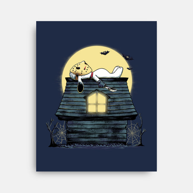 The Haunted Dog House-None-Stretched-Canvas-alfbocreative