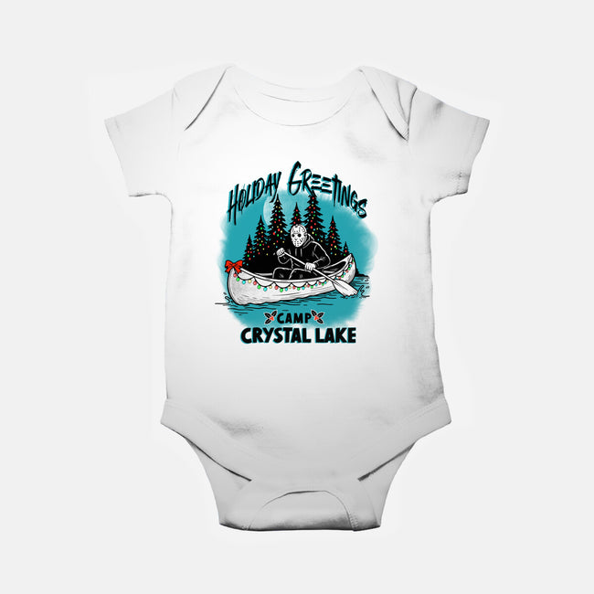 Holiday Greeting Crystal Lake-Baby-Basic-Onesie-palmstreet