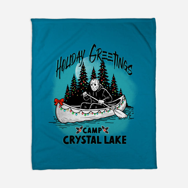 Holiday Greeting Crystal Lake-None-Fleece-Blanket-palmstreet