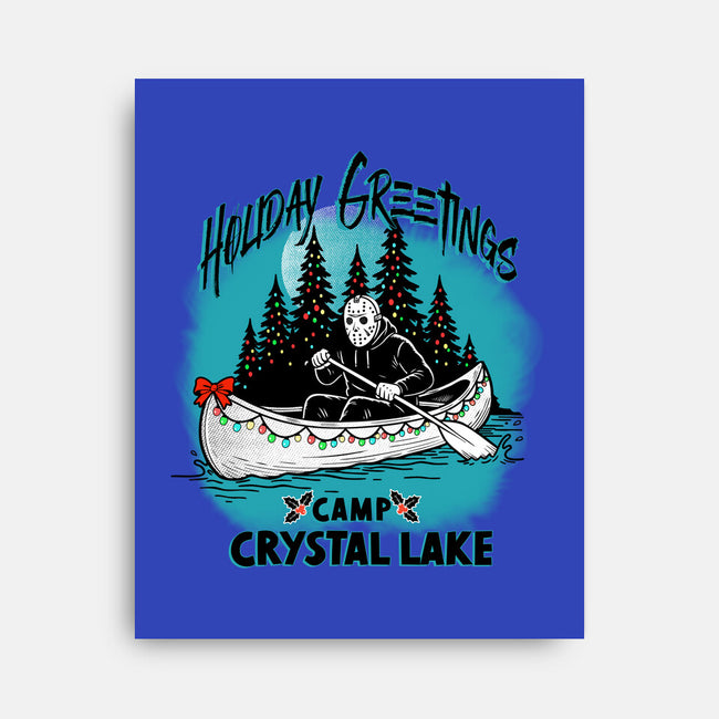 Holiday Greeting Crystal Lake-None-Stretched-Canvas-palmstreet