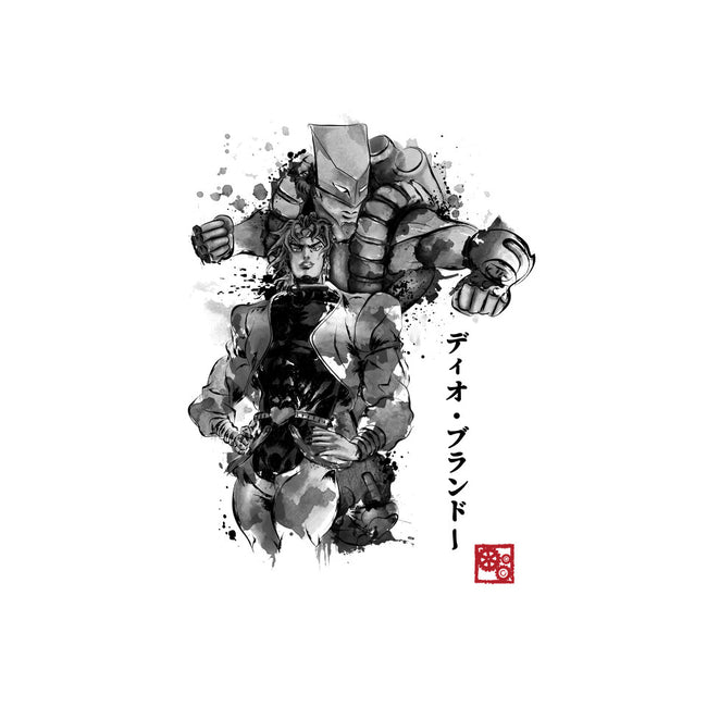 Za Warudo Sumi-e-mens basic tee-DrMonekers