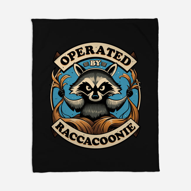 Raccoon Supremacy-None-Fleece-Blanket-Snouleaf