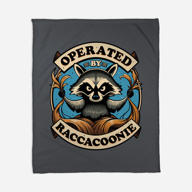 Raccoon Supremacy-None-Fleece-Blanket-Snouleaf