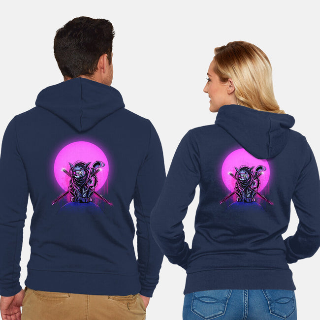 Cybercat-Unisex-Zip-Up-Sweatshirt-fanfabio