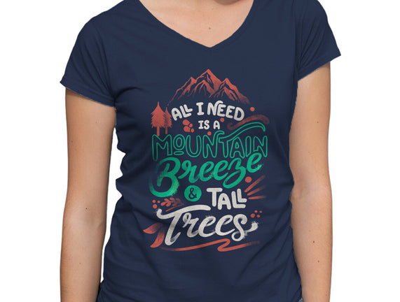 Mountain Breeze And Tall Trees