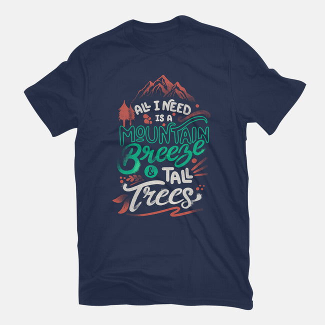 Mountain Breeze And Tall Trees-Youth-Basic-Tee-tobefonseca