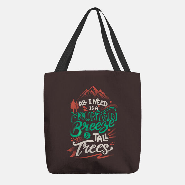 Mountain Breeze And Tall Trees-None-Basic Tote-Bag-tobefonseca