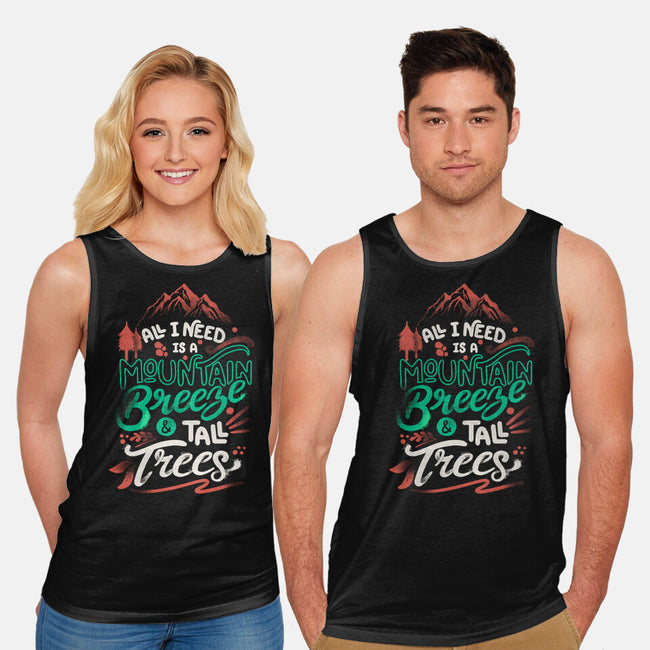 Mountain Breeze And Tall Trees-Unisex-Basic-Tank-tobefonseca