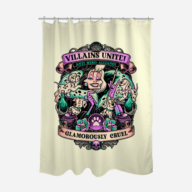 Glamorously Cruel-None-Polyester-Shower Curtain-momma_gorilla