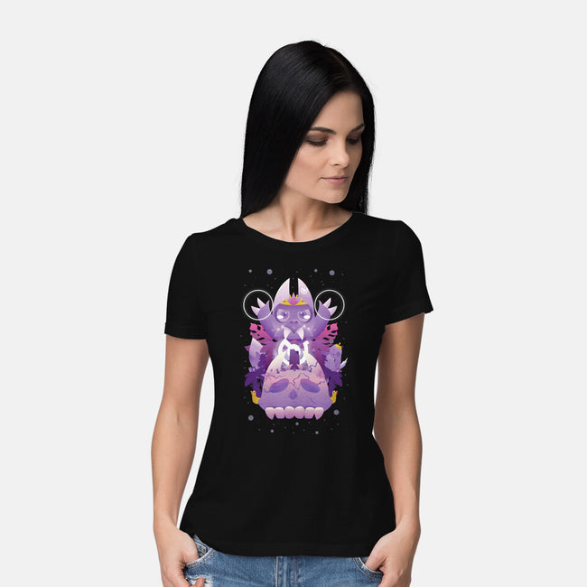 The King Of Demons-Womens-Basic-Tee-SwensonaDesigns