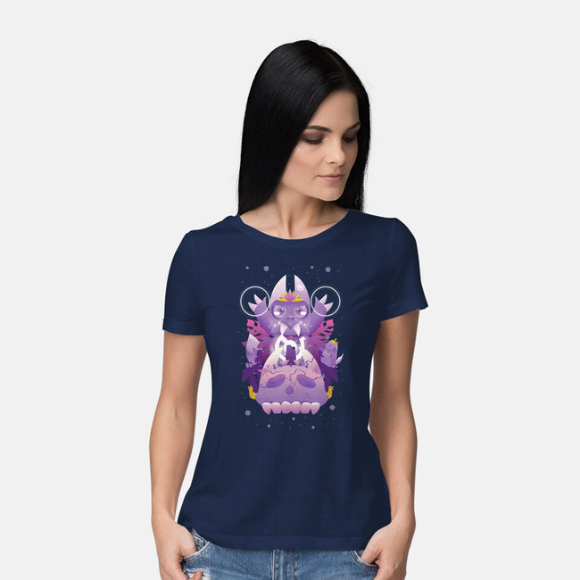 The King Of Demons-Womens-Basic-Tee-SwensonaDesigns