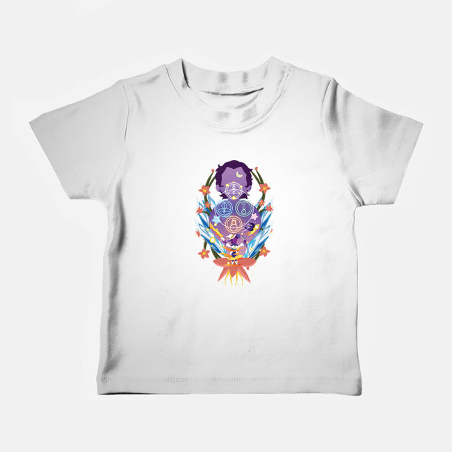 The Witch Of Glyphs-Baby-Basic-Tee-SwensonaDesigns