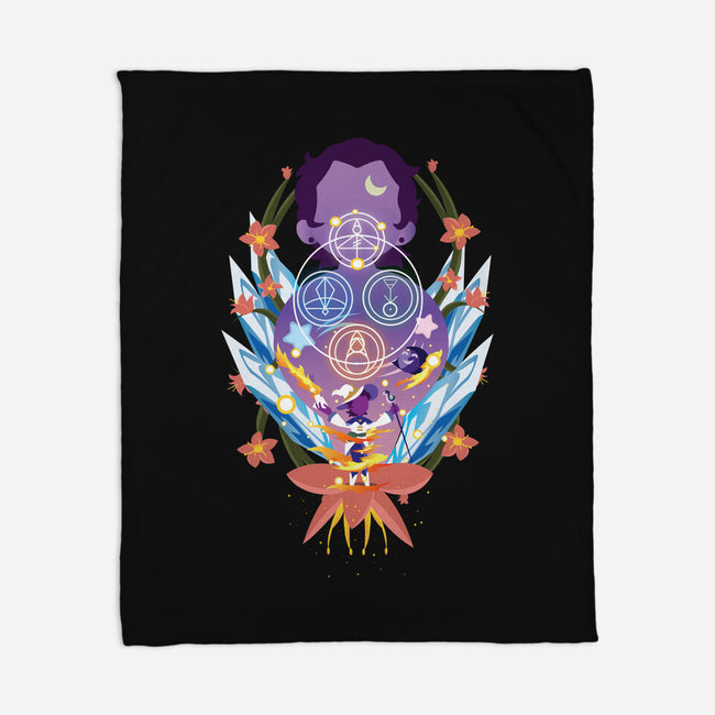 The Witch Of Glyphs-None-Fleece-Blanket-SwensonaDesigns