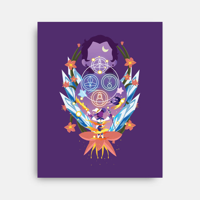 The Witch Of Glyphs-None-Stretched-Canvas-SwensonaDesigns