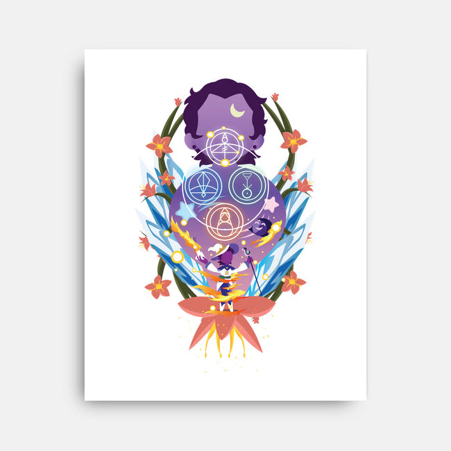 The Witch Of Glyphs-None-Stretched-Canvas-SwensonaDesigns