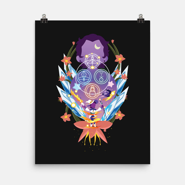 The Witch Of Glyphs-None-Matte-Poster-SwensonaDesigns
