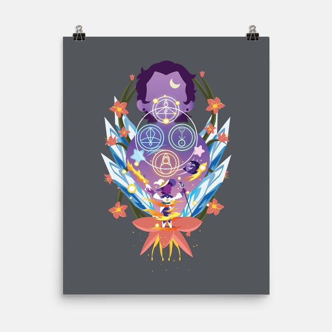 The Witch Of Glyphs-None-Matte-Poster-SwensonaDesigns