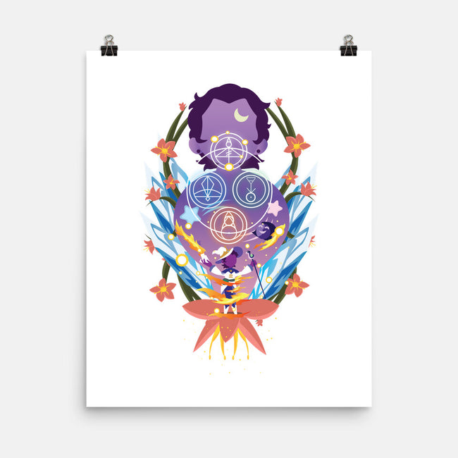 The Witch Of Glyphs-None-Matte-Poster-SwensonaDesigns