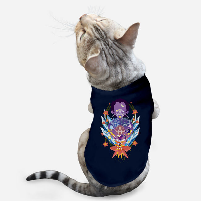 The Witch Of Glyphs-Cat-Basic-Pet Tank-SwensonaDesigns