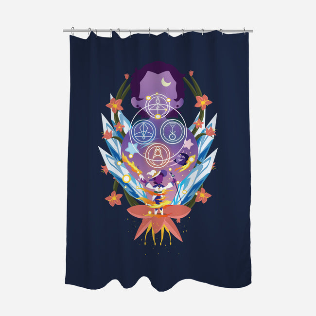 The Witch Of Glyphs-None-Polyester-Shower Curtain-SwensonaDesigns